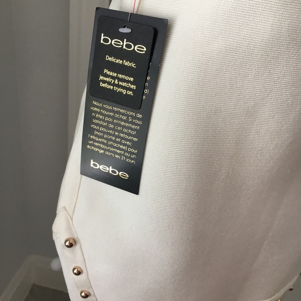 NWT BEBE GWEN STUDDED CORSET DRESS - XS - Picture 4 of 5